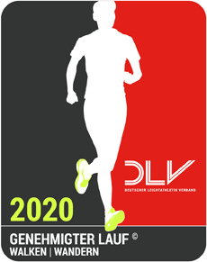 Logo genehmigter DLV Volkslauf 2020